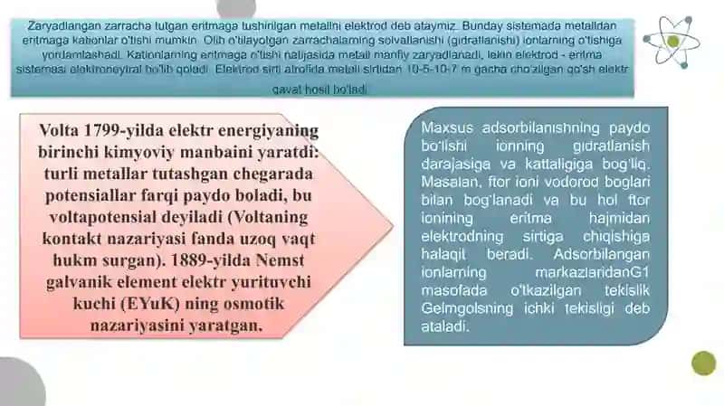 Galvanik elementlar termodinamikasi 3