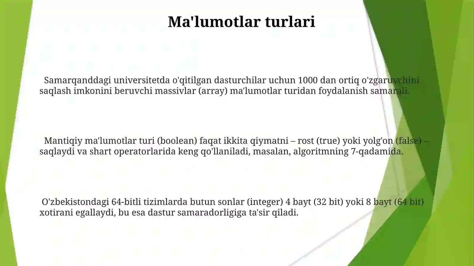 Algoritmlarvadasturlashningasosiytushunchalari 3