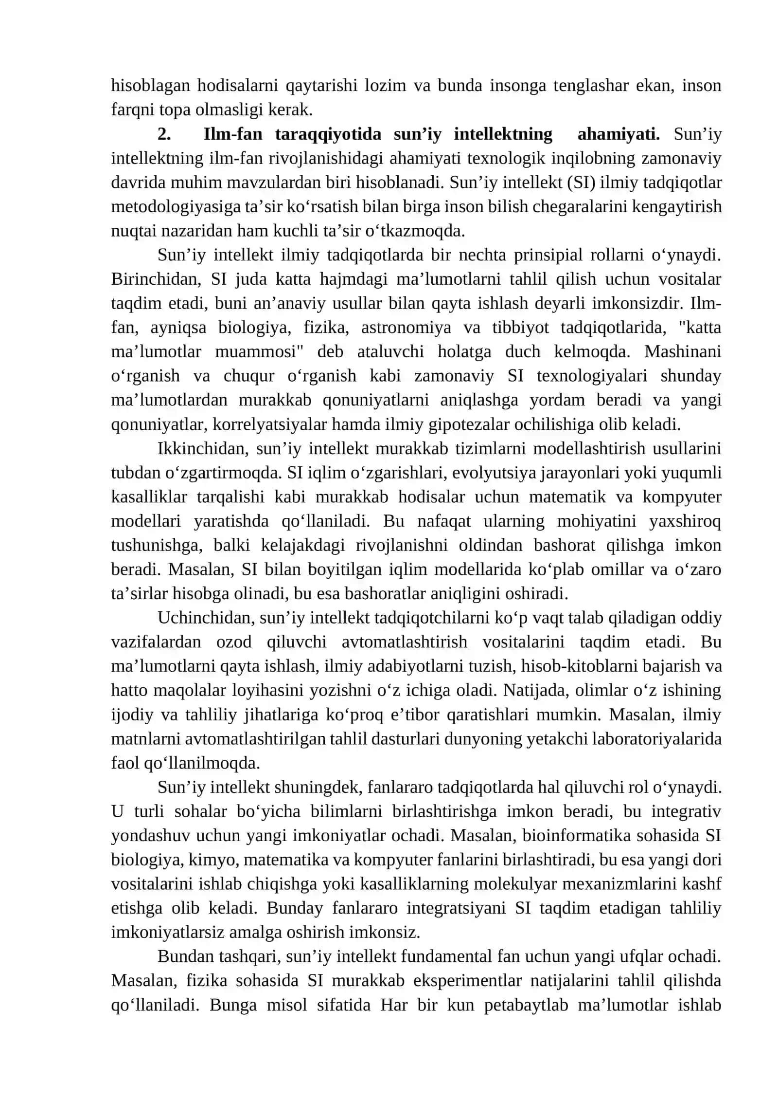 Sun’iy intellekt tushunchasi va uning mazmun-mohiyati 3