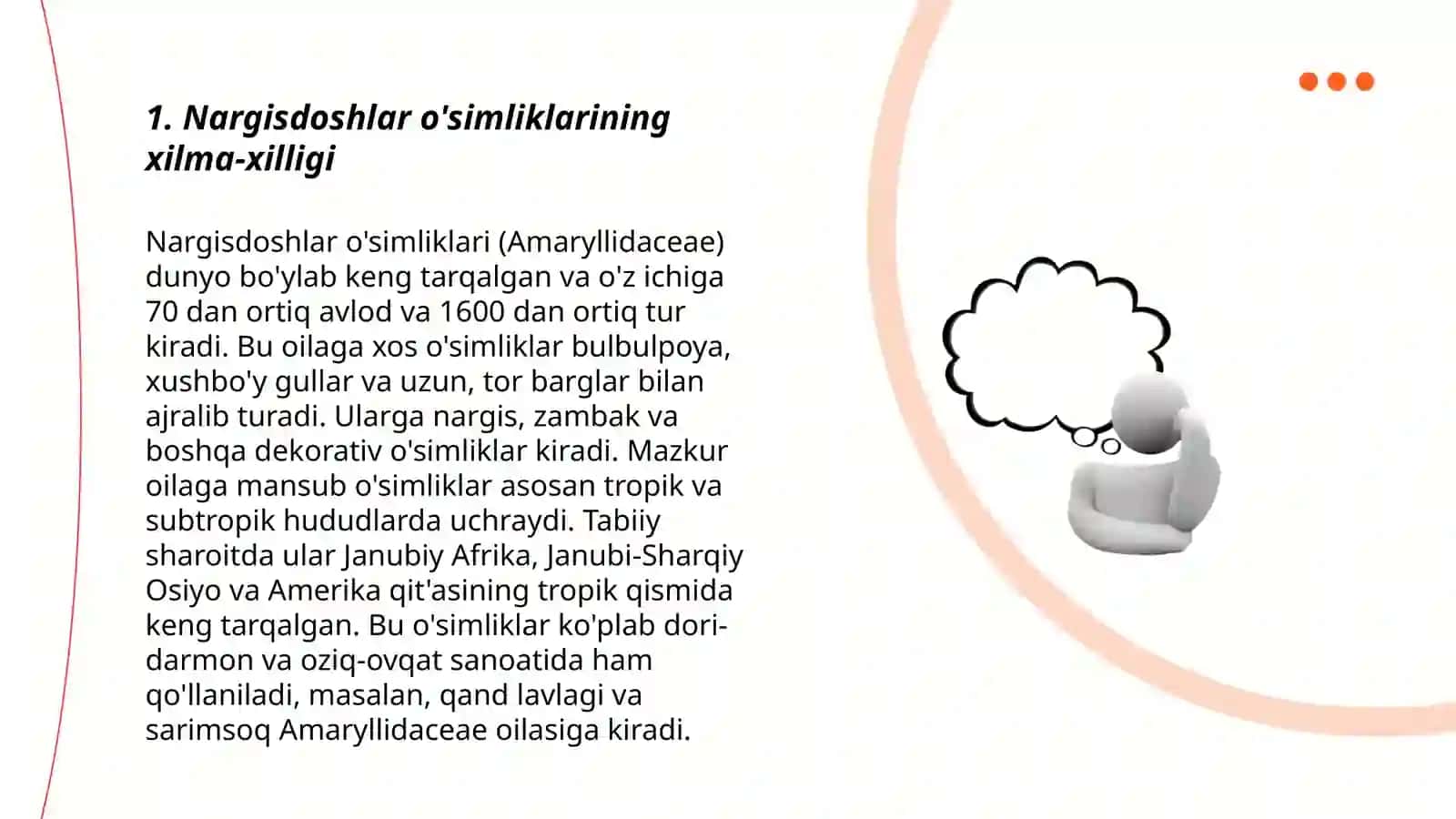 NARGISDOSHLAR (AMARYLLIDACEAE) OILASINING BIOEKOLOGIYASI 3