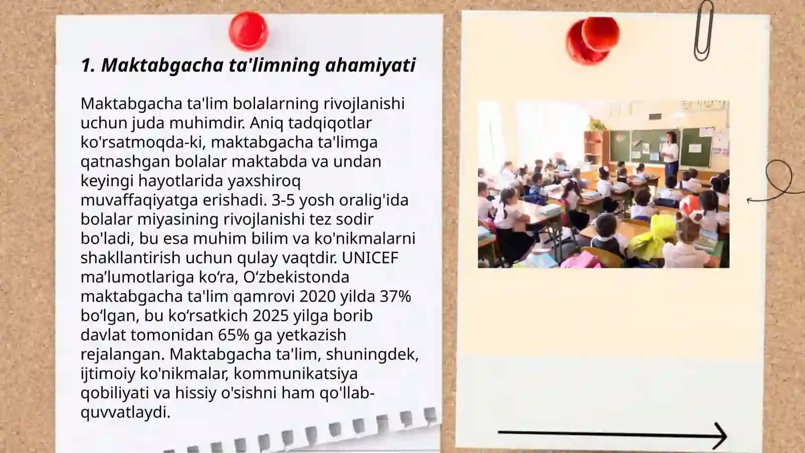 Maktabgacha ta'lim uzluksiz taʼlimning alohida turi va boʻgʻini sifatida 3