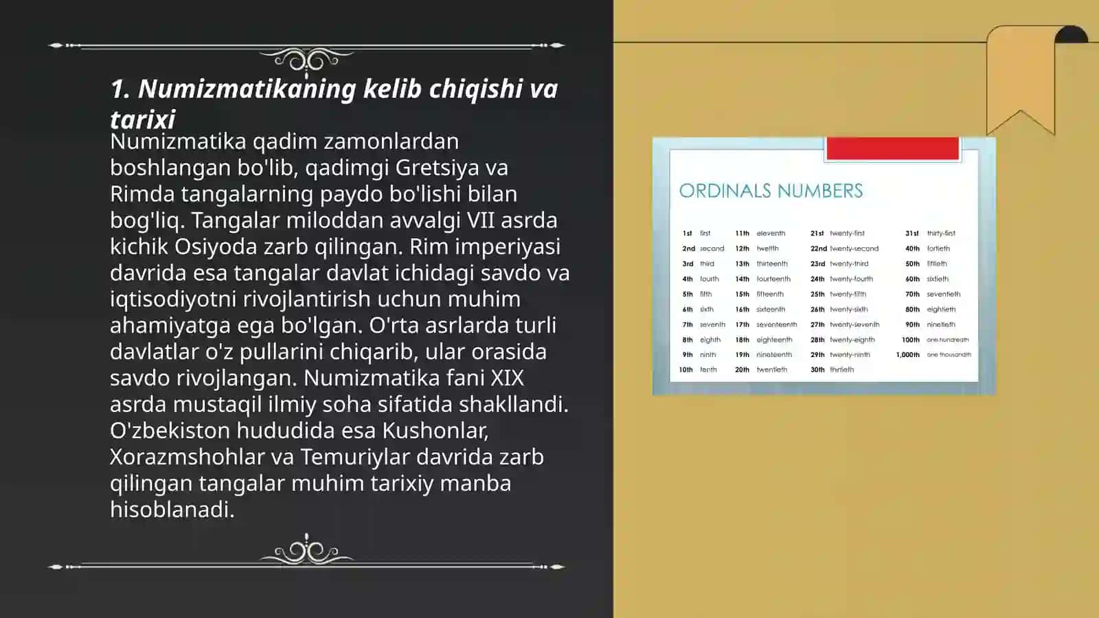 Numizmatika va tarixiy manbalarni o‘rganishdagi roli 3