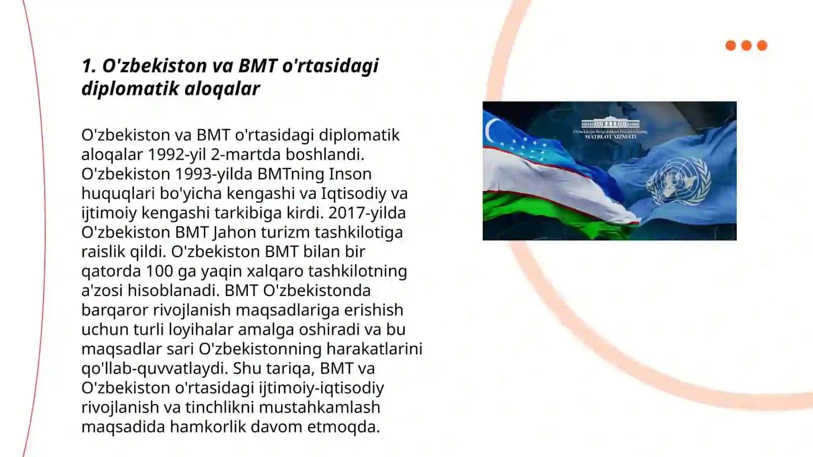 O'zbekiston va Birlashgan Millatlar Tashkiloti 3