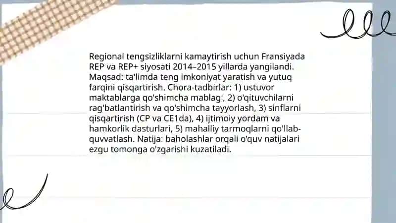 Yevropa mamlakatlari talim tarbiya masalalarining olib borilishi va qiyosiy tahlil 3