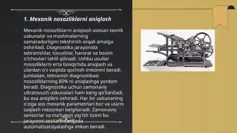 Mexanik nosozliklarni aniqlash 3