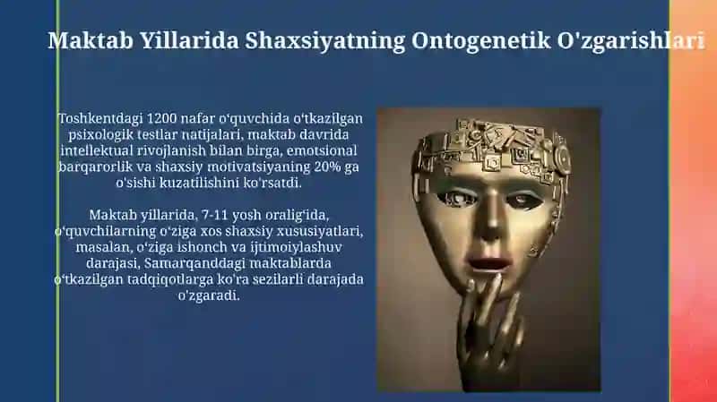 Shaxs psixologiyasi ontogenezda rivojlanishi 3