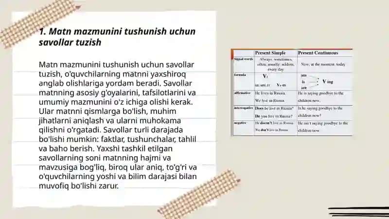 2-3-sinflarda namunaviy matnni qayta hikoyalash va bayon yozish uchun metodik tavsiyalar ishlab chiqish 3