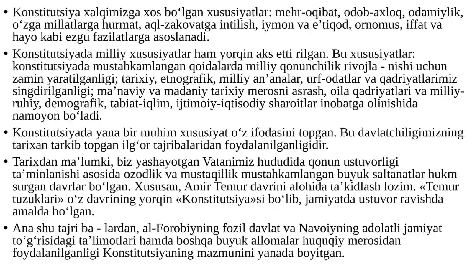 Konstitutsiyaning qabul qilinishi va unda aks etgan xususiyatlar 3