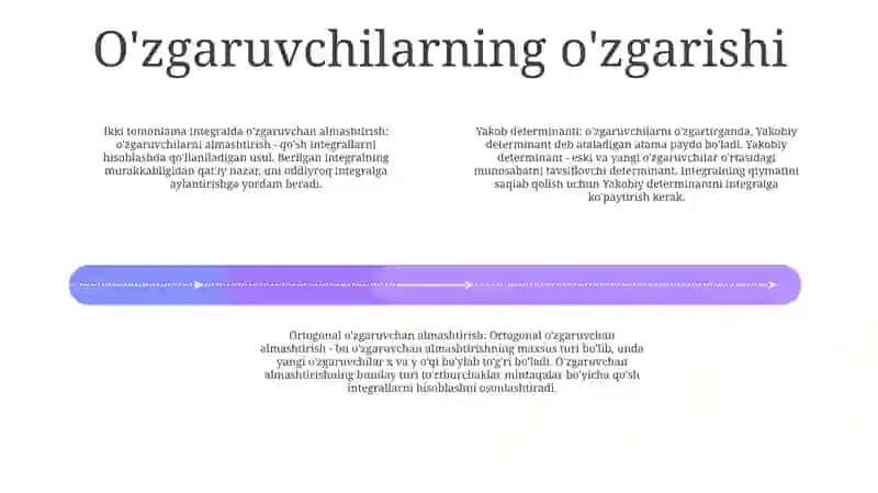 Ikki Karrali Integralda Ozgaruvchilarni Almashtirish 3