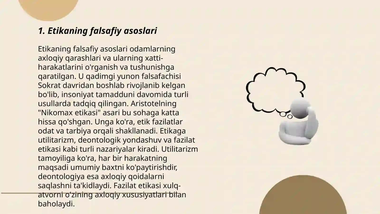 Etika va Estetika va ularning kategoriyalari 3