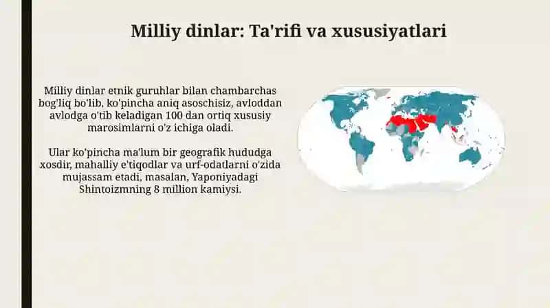 Milliy dinlar 3