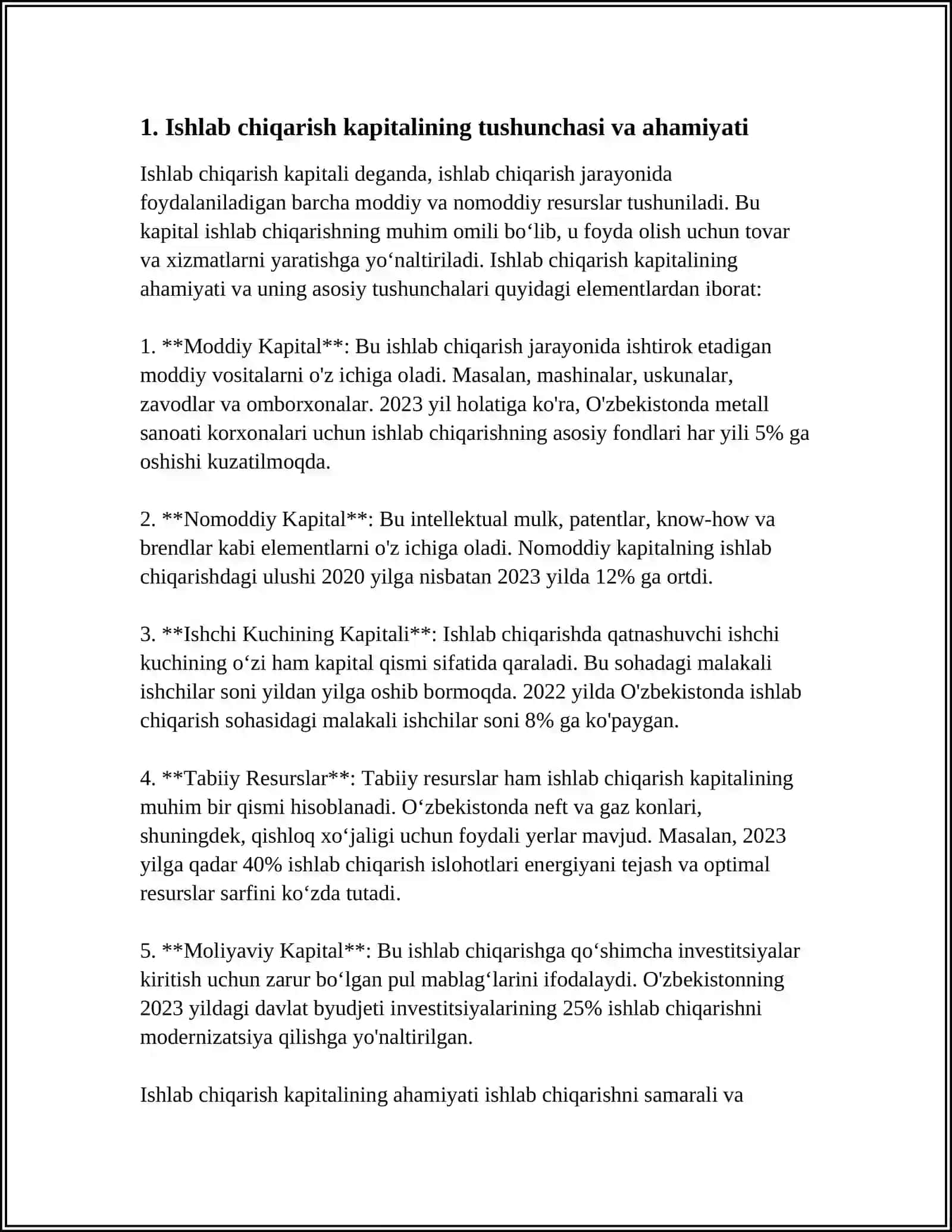 SANOAT KORXONALARIDA ISHLAB CHIQARISH KAPITALINI TASHKIL TOPISHI 3