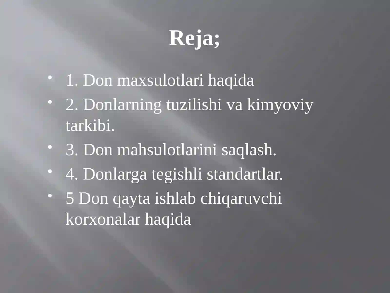 Don maxsulotlarini qayta ishlash sanoat korxonalari 3