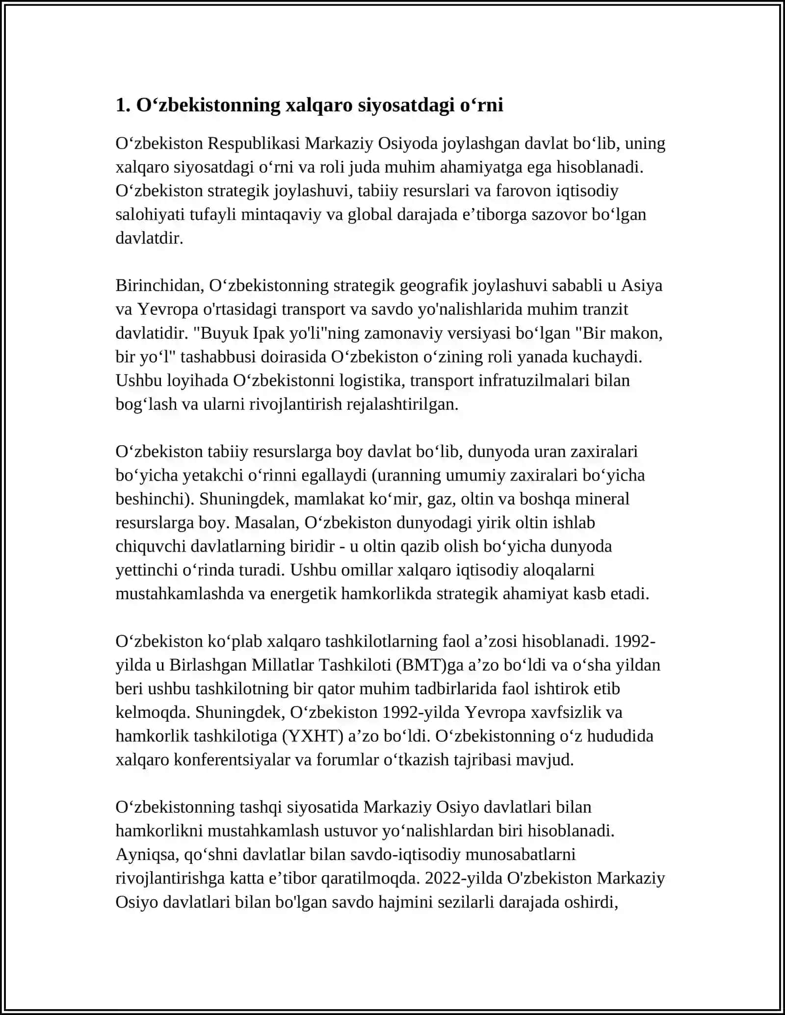 O‘ZBEKISTON VA JAXON HAMJAMIYATI 3