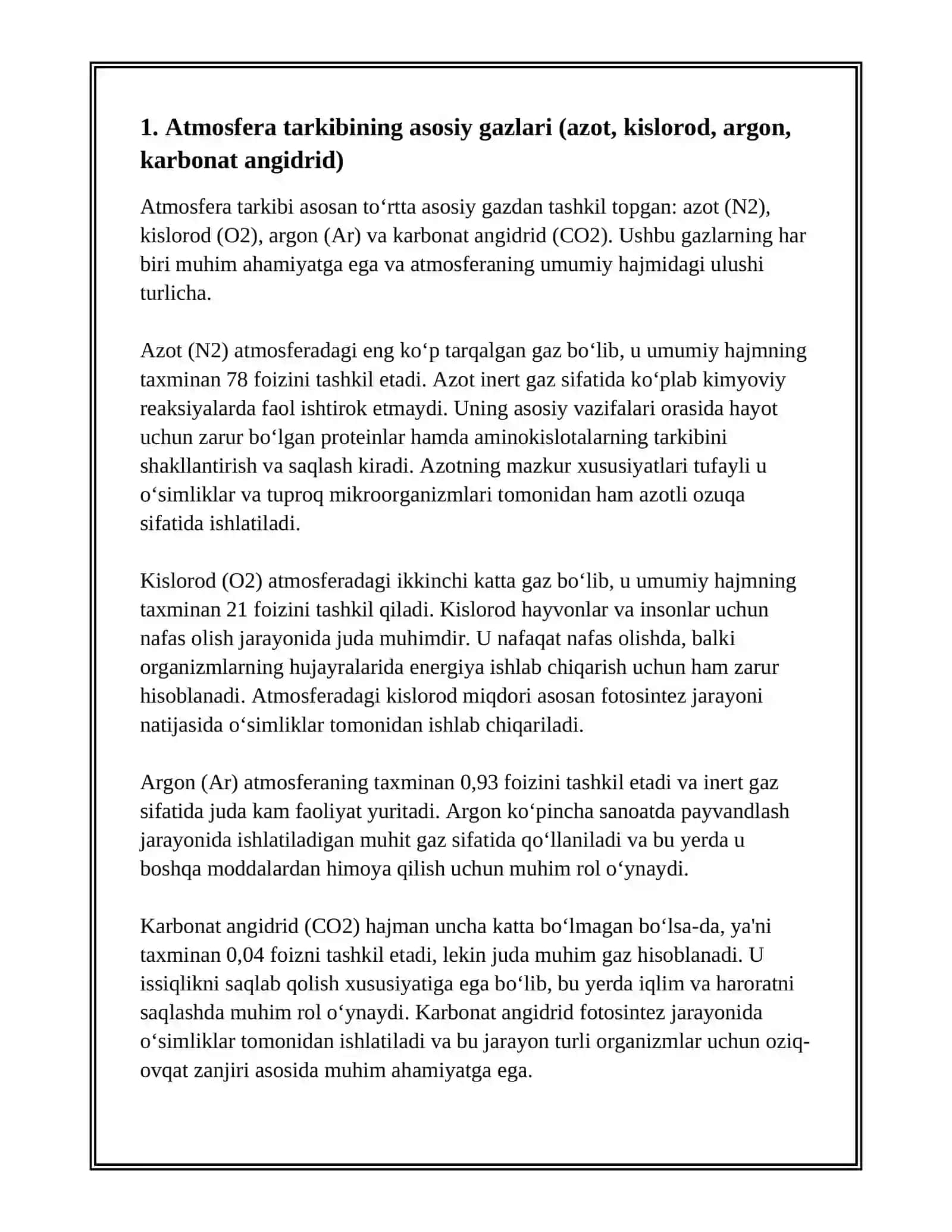 ATMOSFERA TARKIBI UNI IFLOSLANTIRUVCHI MANBALAR 3