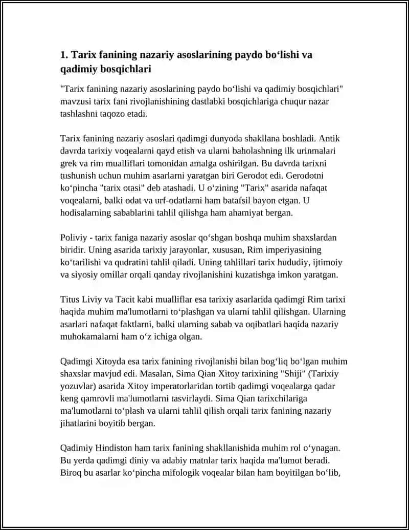 TARIX FANINING NAZARIY ASOSLARI FANINING RIVOJLANISH BOSQICHLARI 3