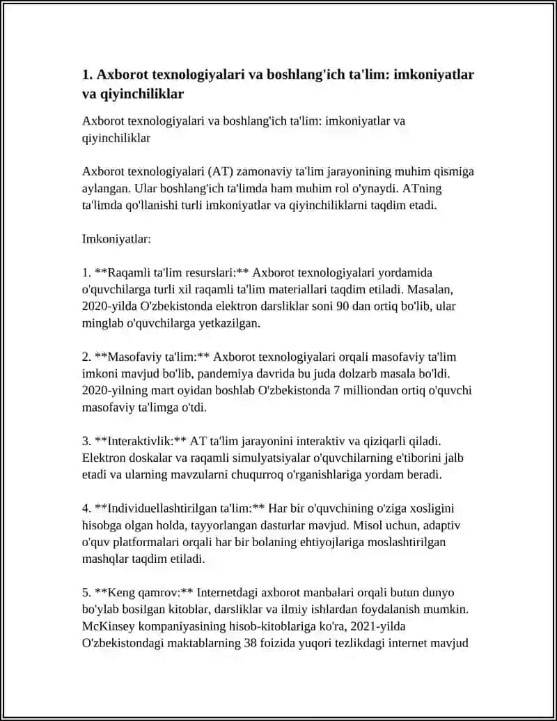 Axborot texnologiyalari va boshlang'ich ta'lim 3