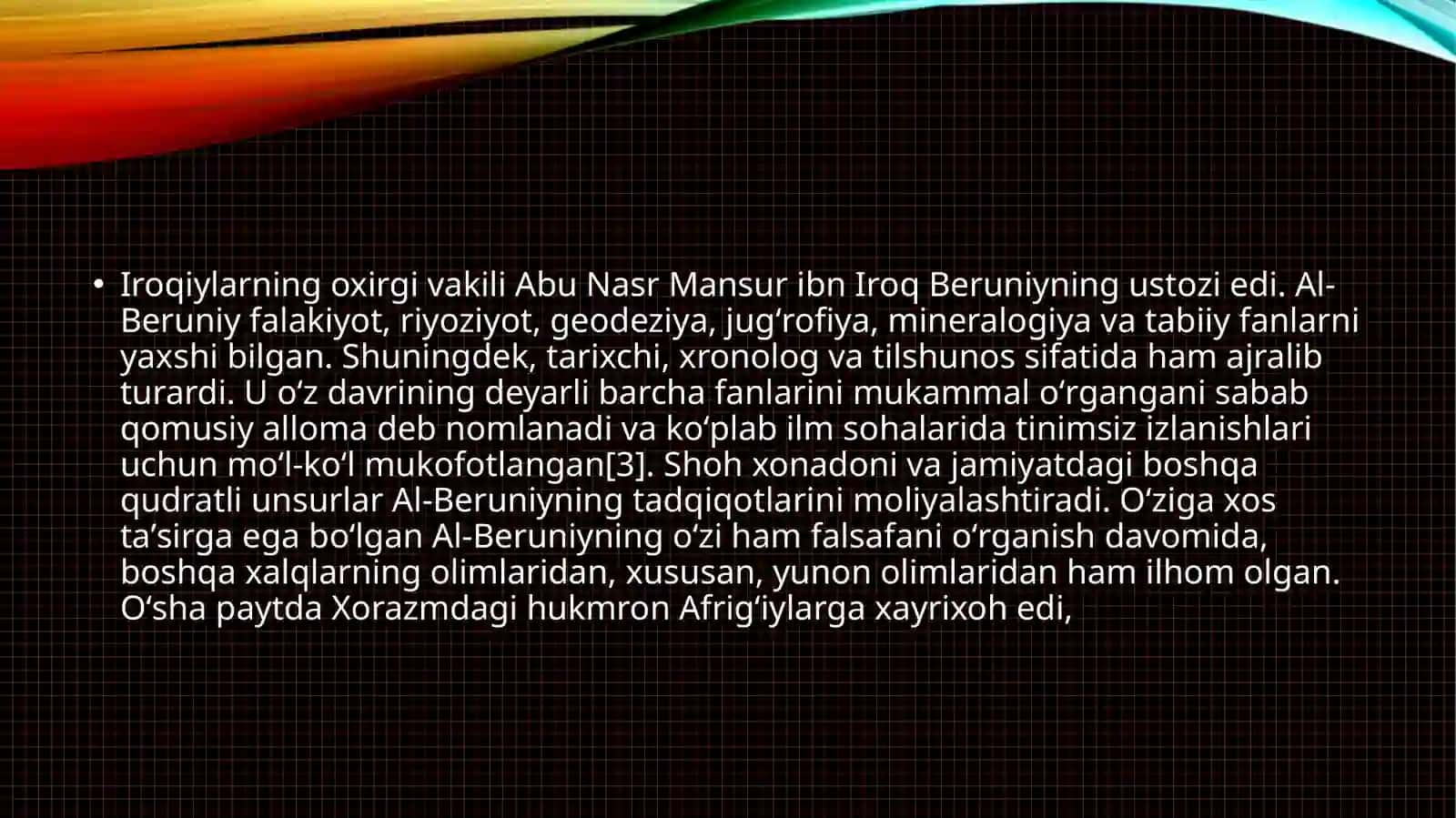 Abu Rayhon Beruniy 3