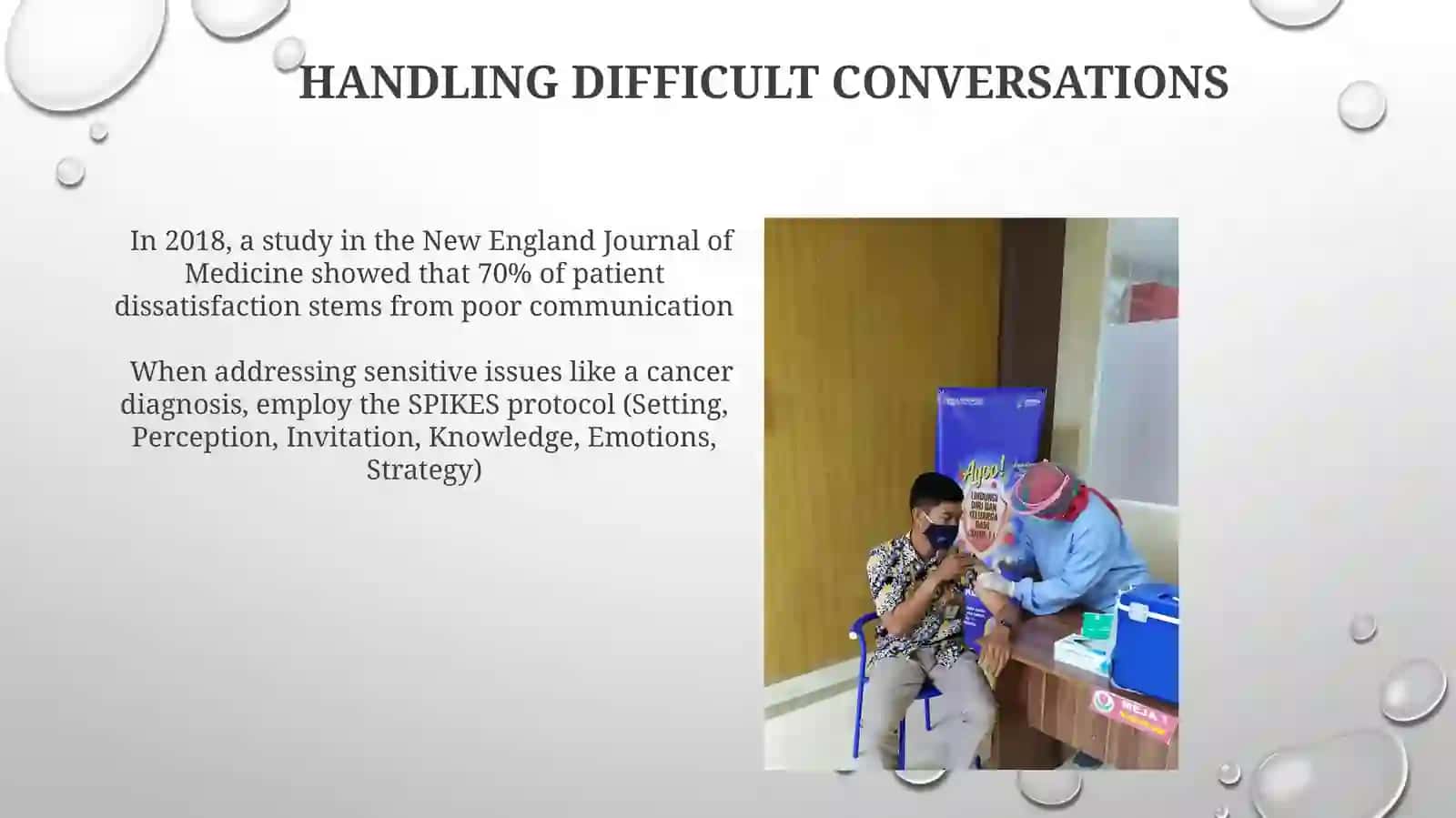Communicating with patients 3
