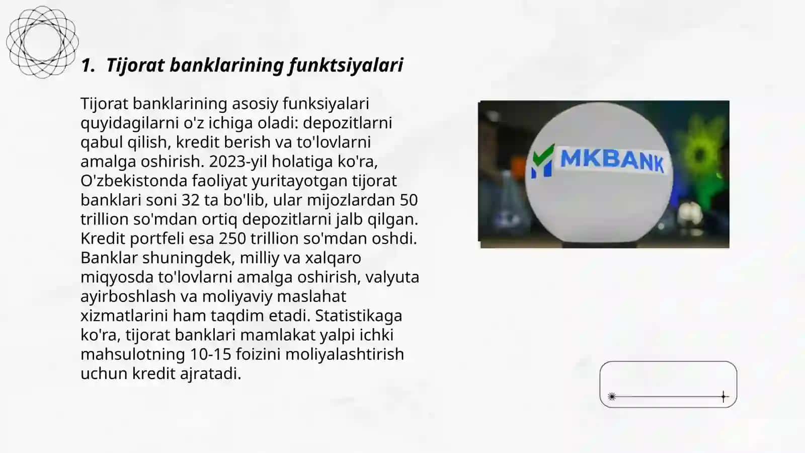 Tijorat banklarida amaliyotni o'tash bo'yicha dastur 3