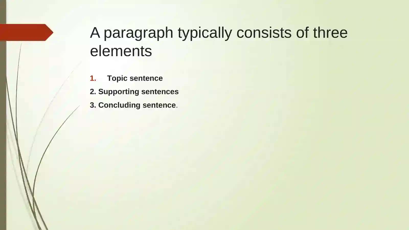 Paragraph writing 3