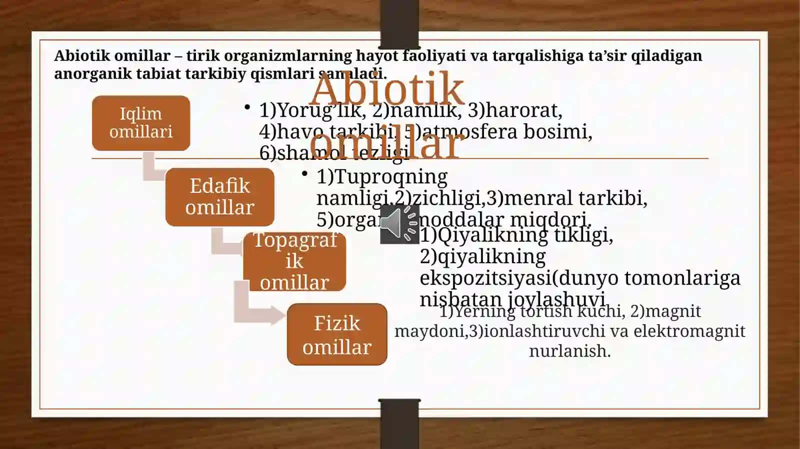Muhitning Abiotik Omillari 3