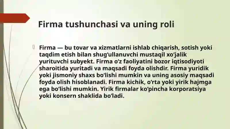 Firmavaularning tashkiliy iqtisodiyasoslari 3
