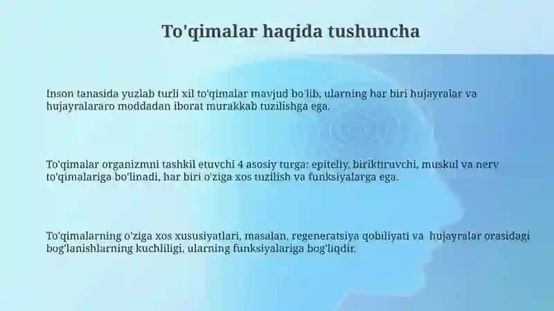 Epiteliy to'qimasi: Umumiy xususiyatlari 3