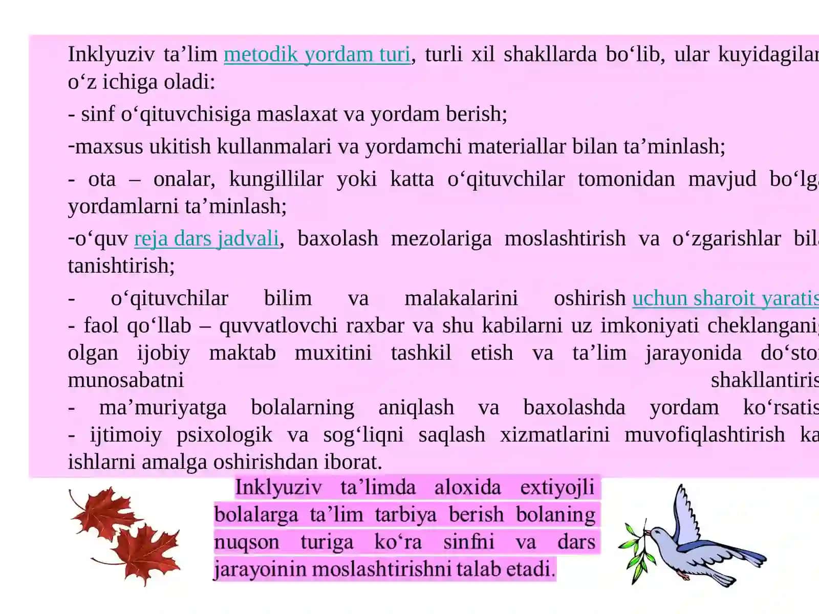 Inklyuziv ta’lim oldida turgan muammolar va ularning yechimlari 3