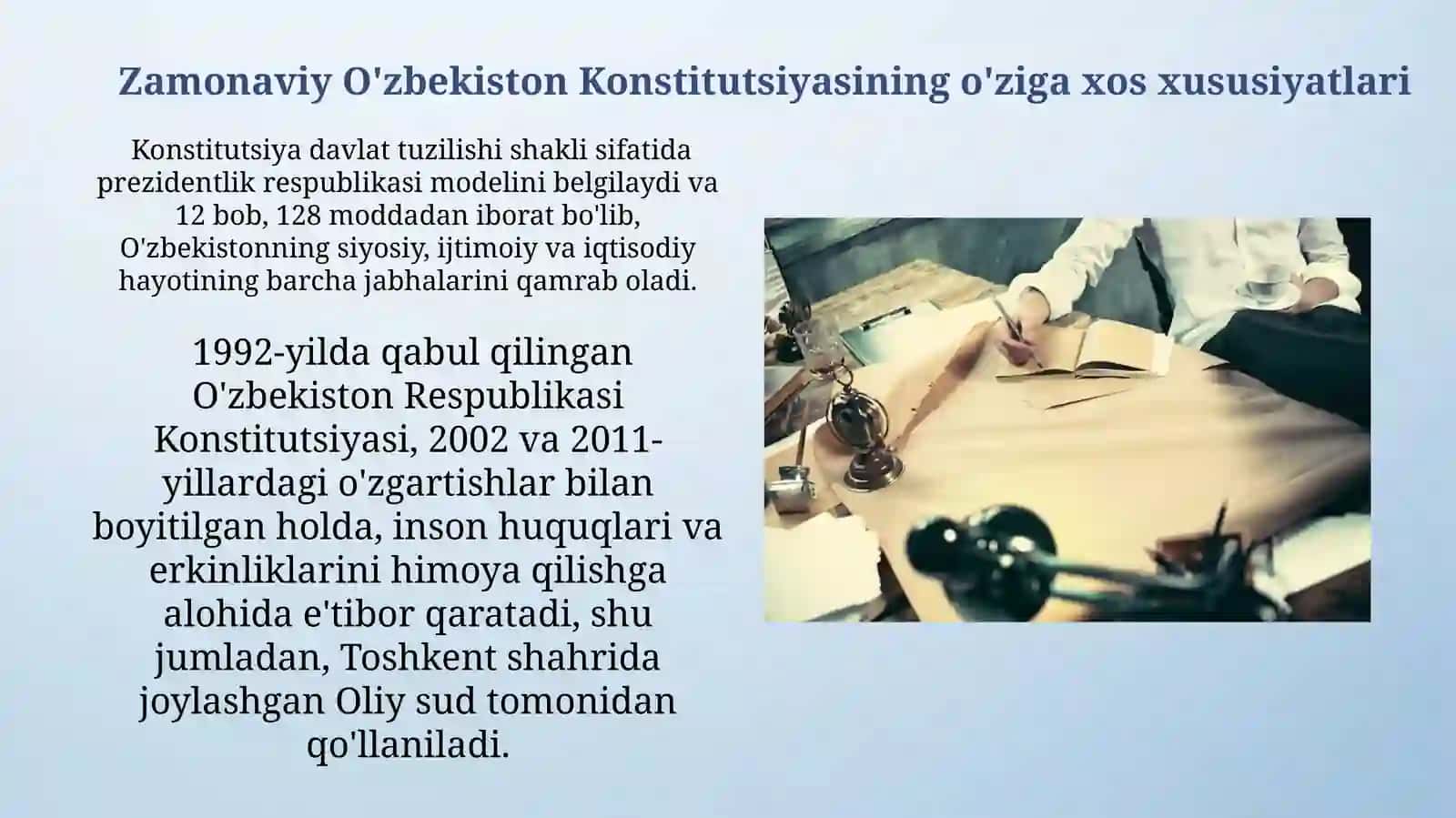 Yurist faoliyatida Konstitutsiyaviy huquqning ahamiyati Ergashev Islom 3