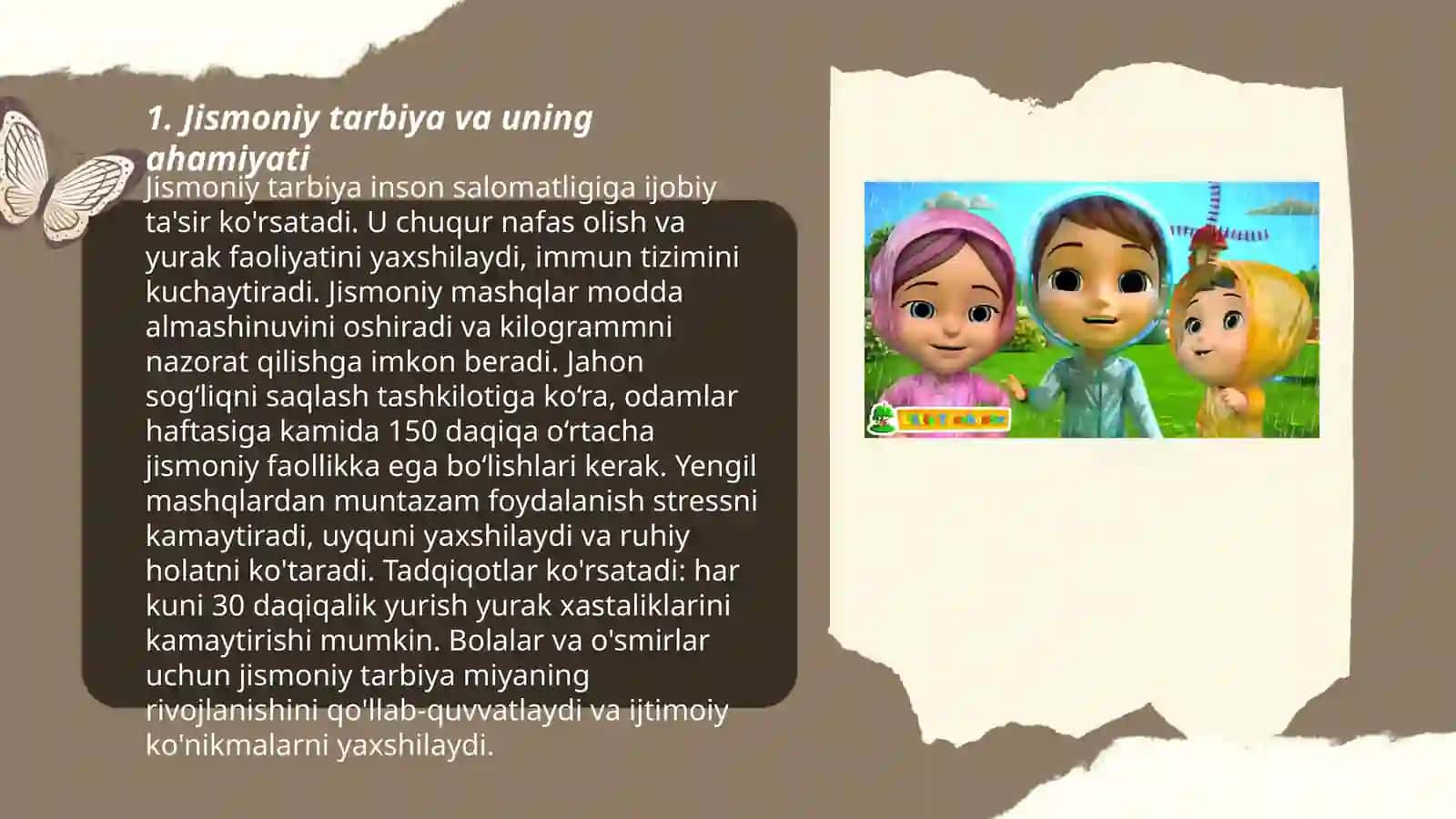 Maktabgacha ta'lim yoshdagi bolalar uchun gimnastika 3