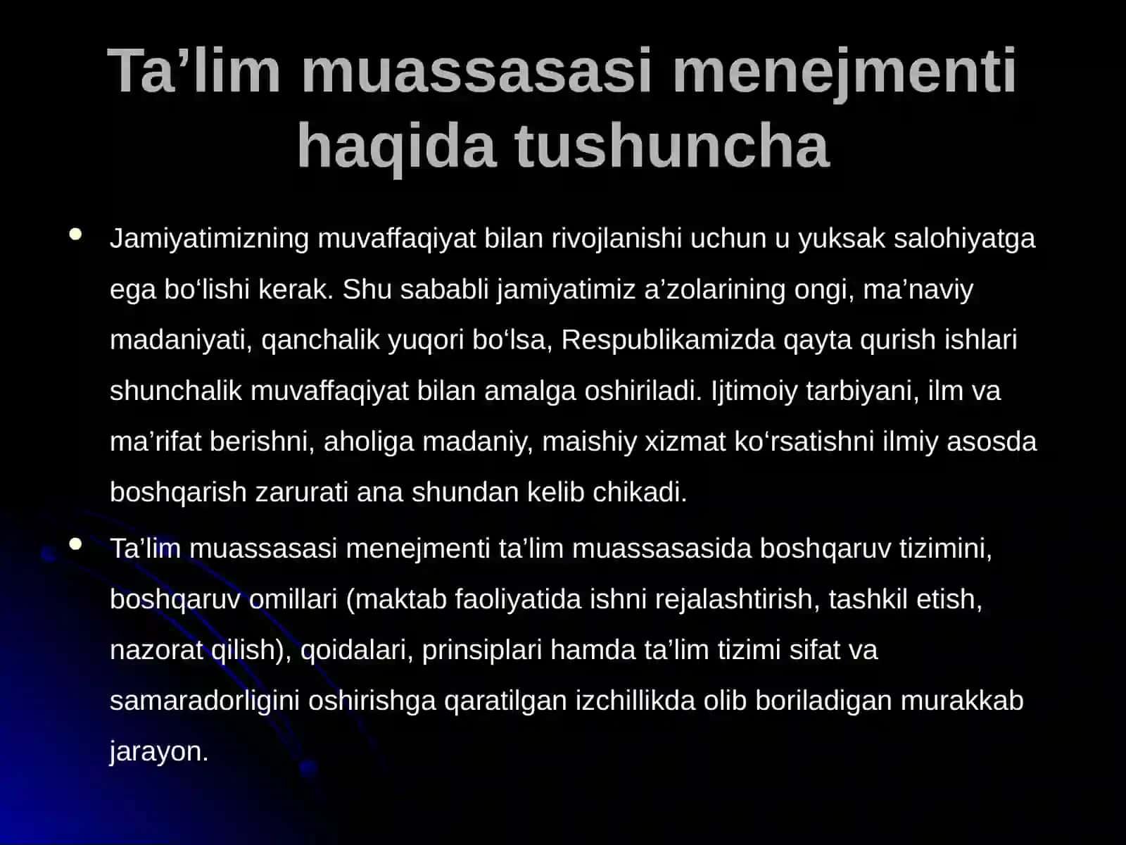 Ta’lim muassasasi menejmenti 3