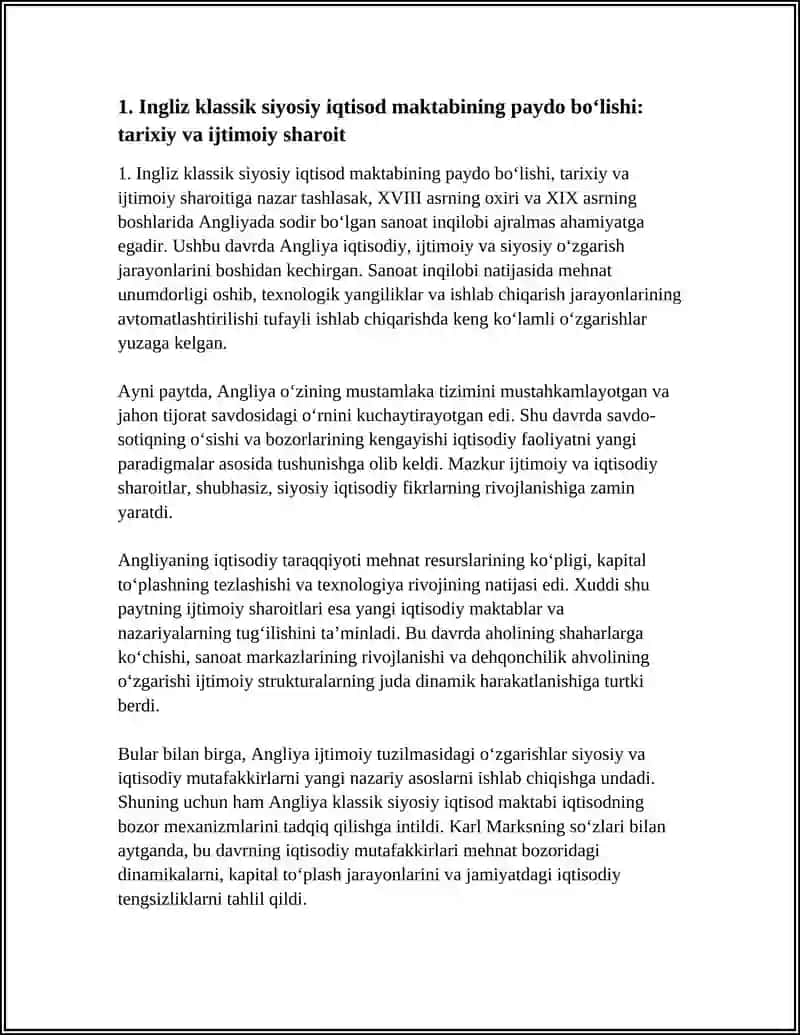 ANGLIYA VA FRANSIYADA BIRINCHI KLASSIK SIYOSIY IQTISOD MAKTABINING VUJUDGA KELISHI VA RIVOJLANISHI 3