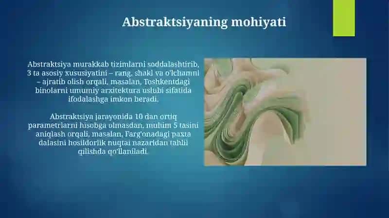 Abstraktsiyavakonkretizatsiya 3