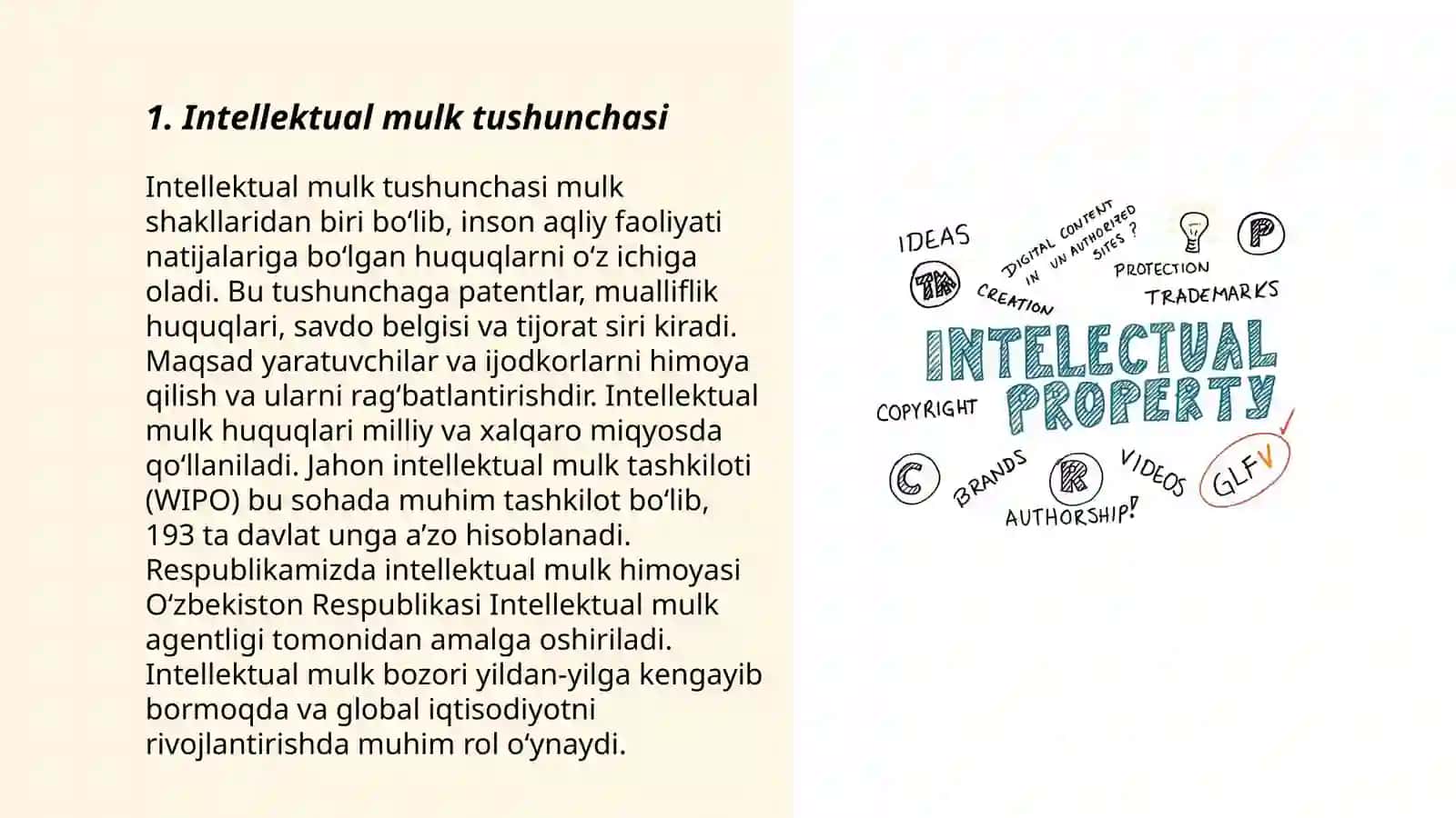 Intellektual Mulk va Patent Huquqi 3