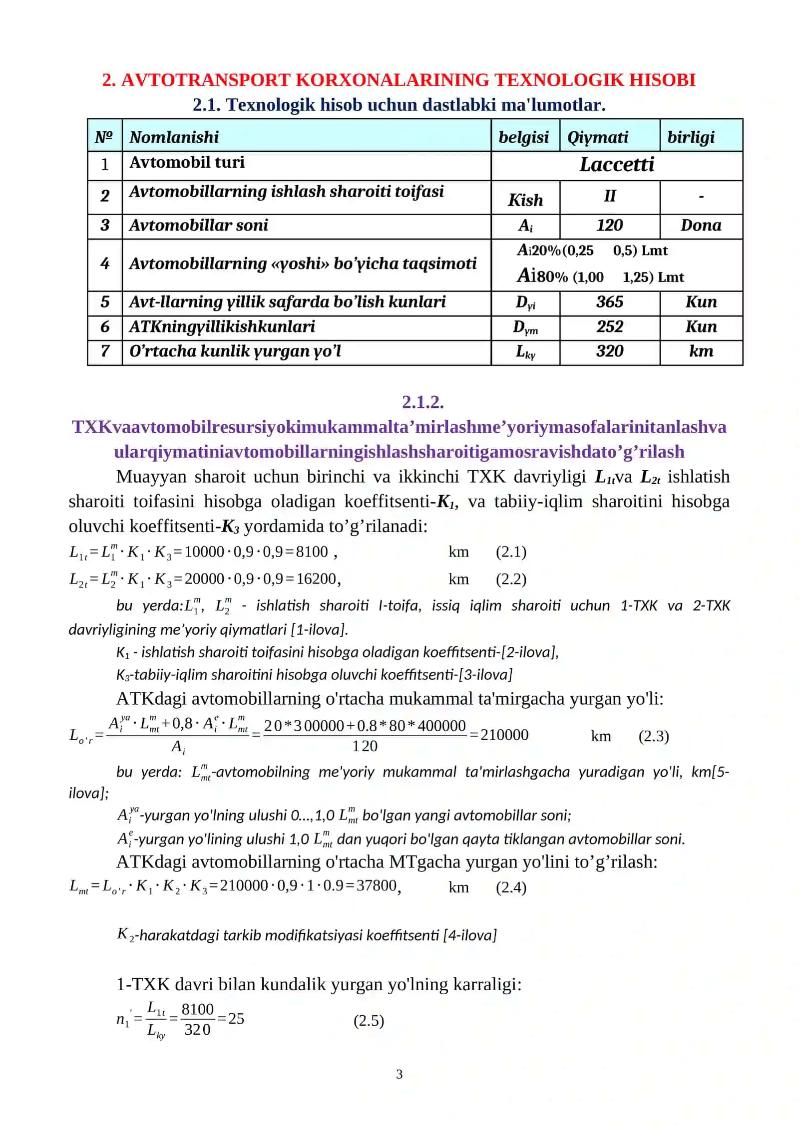 Avtomobil va traktorlar ekspluatatsiyasi va diagnostika 3