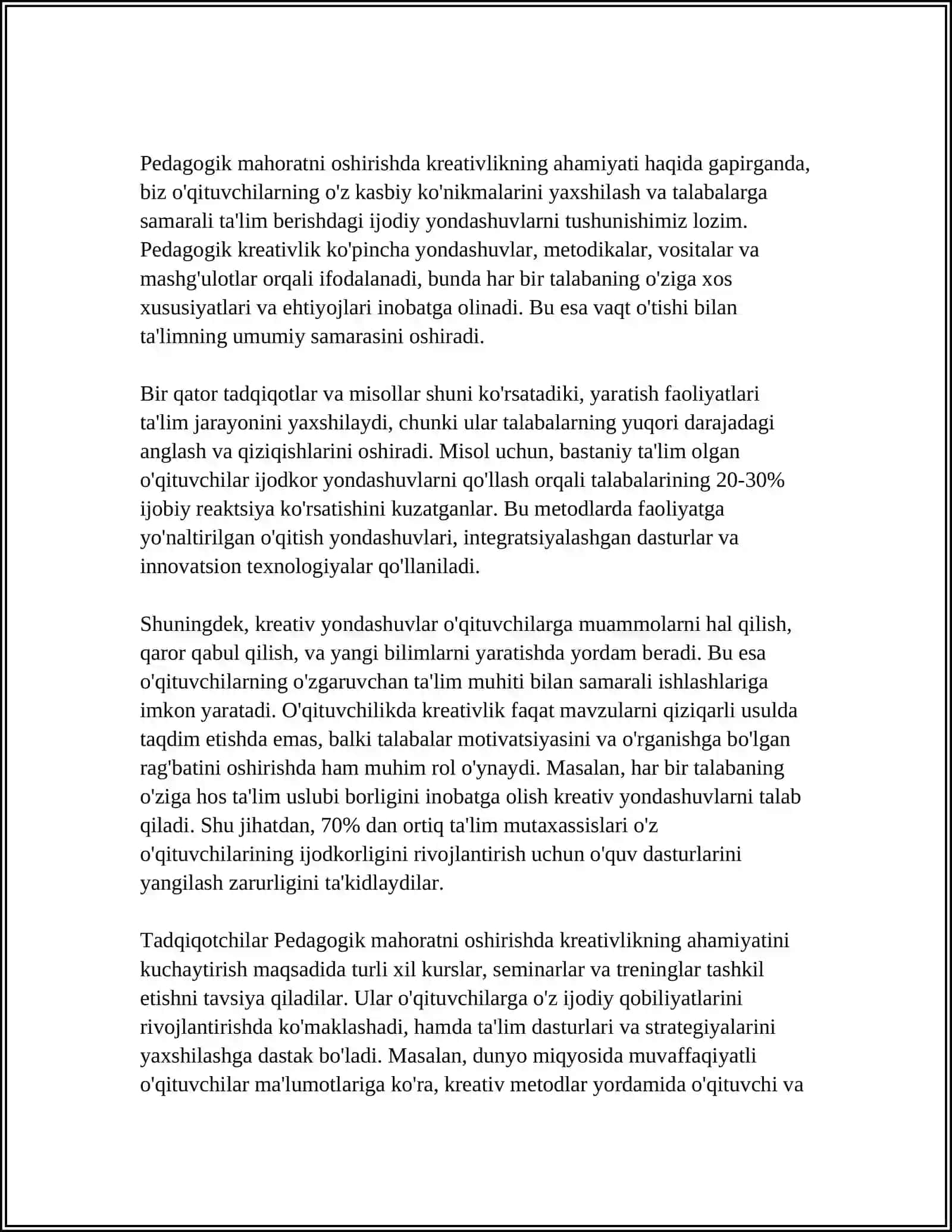PEDAGOGIK KAMPITETLIK VA KREATIVLIK 3