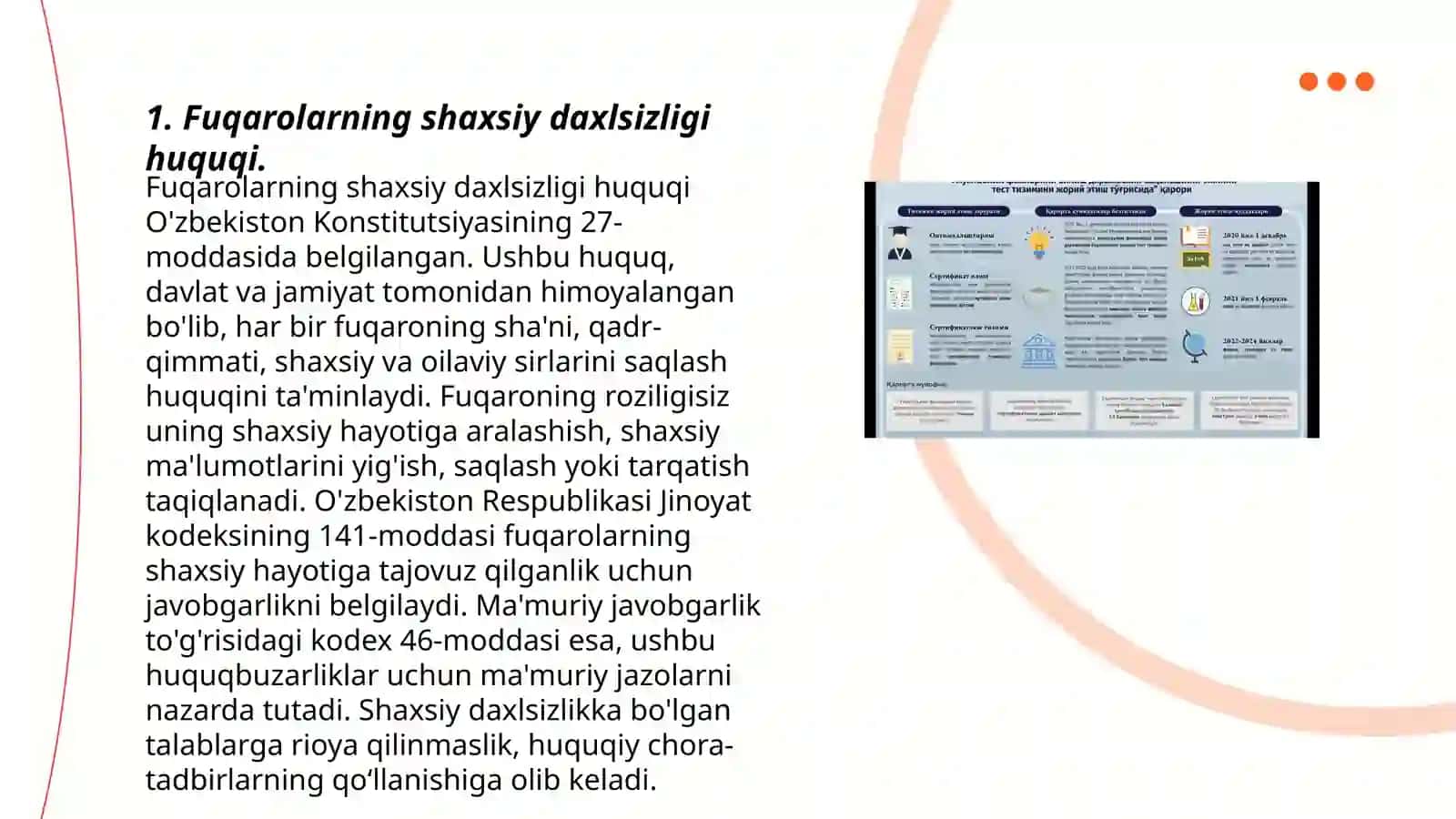Fuqarolarning asasiy huquq va erkinliklari qoʻllanilgan adabiyot roʻyxati bilan 3