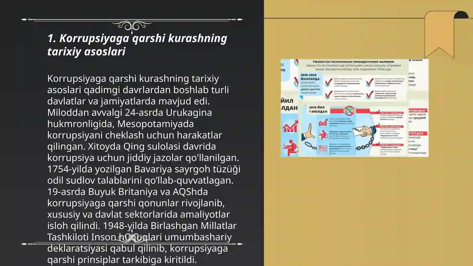 O’zbekistonda korrupsiya qarshi kurashishga oid davlat davlat siyosatining asosiy yo’nalishlarining qiyosiy tahlili 3