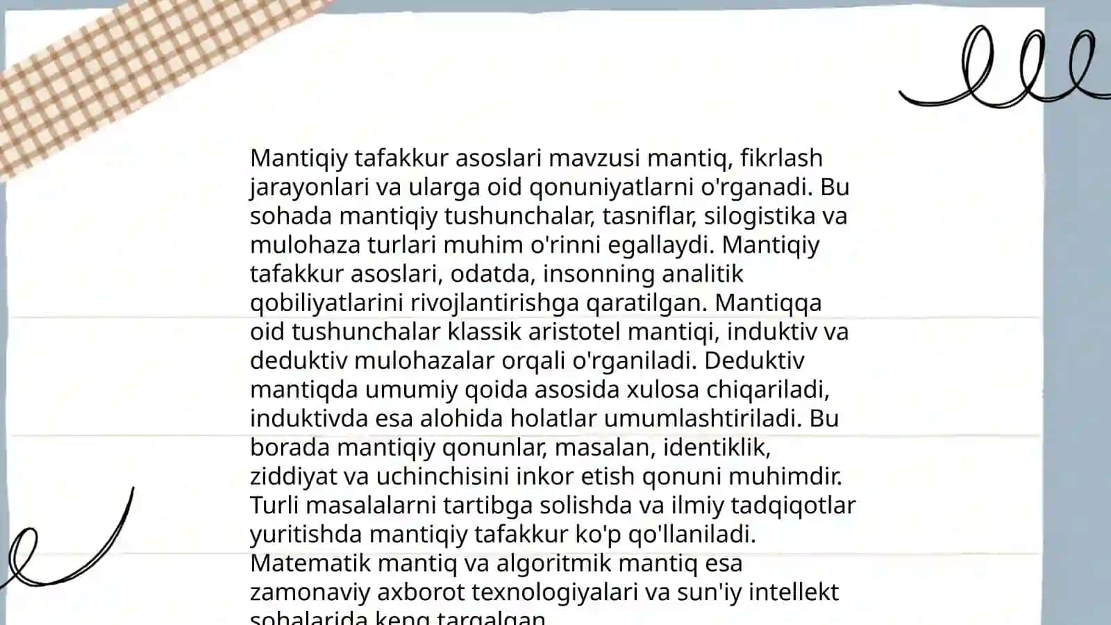 Mantiqiy tafakkur asoslari 3