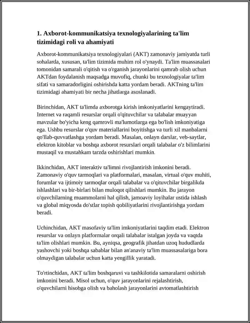 Axborot-kommunikatsiya texnologiyalarining ta'lim tizimi 3