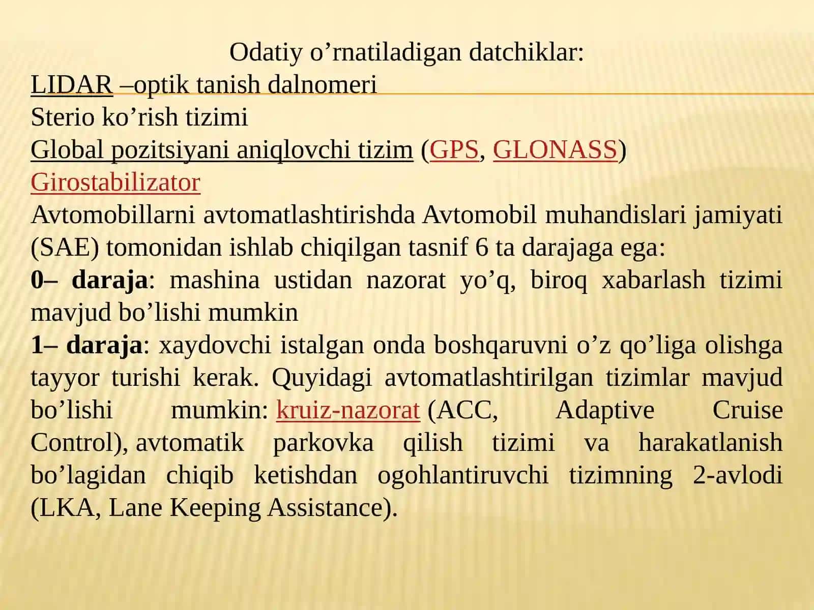 Haydovchisiz boshqariladigan transport vositalarining istiqbollari 3