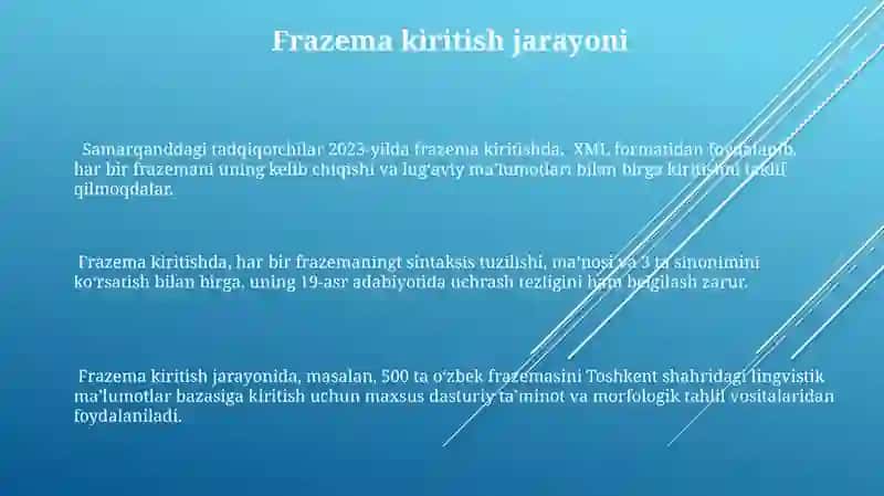 Lingvistik ma'lumotlarni kompyuter ta'minotiga kiritish 3
