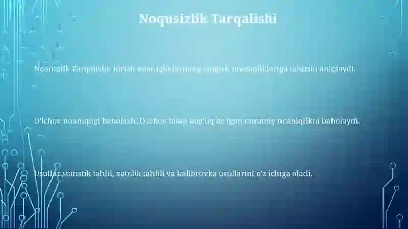 Oʻlchash noaniqligini baholash 3