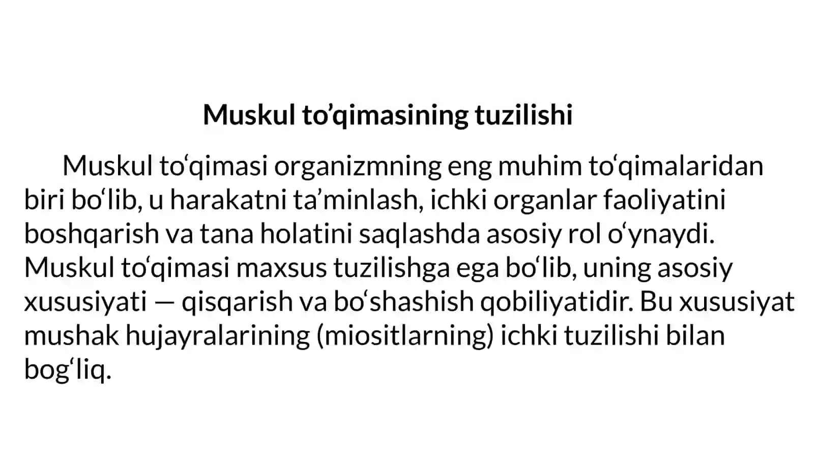 Muskullar va ularning funksiyalari 3