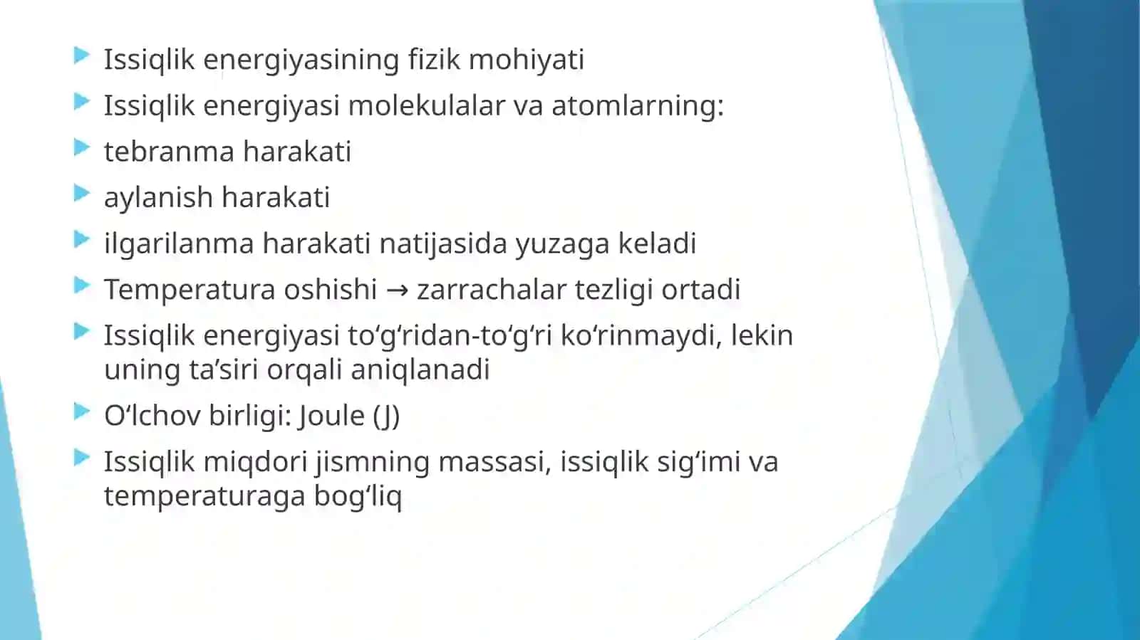 Issiqlik energiyasining mexanik energiyaga aylanish shart-sharoitlari 3