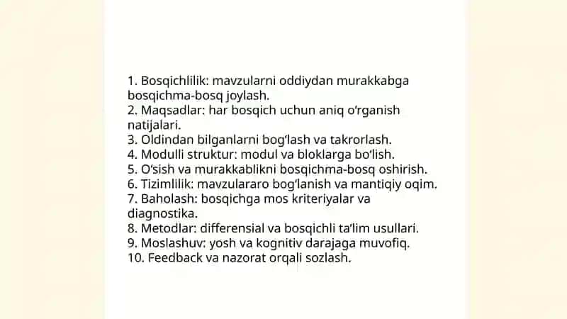 O‘qitishning didaktik tamoyillarini yaratish g‘oyalari by Rajabova Ismigul 3