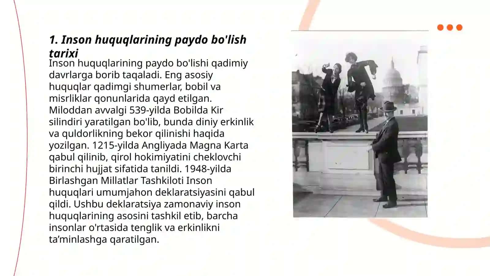 Inson huquqlari va fuqoro huquqlari erkinlik majburiyat tushunchalari 3