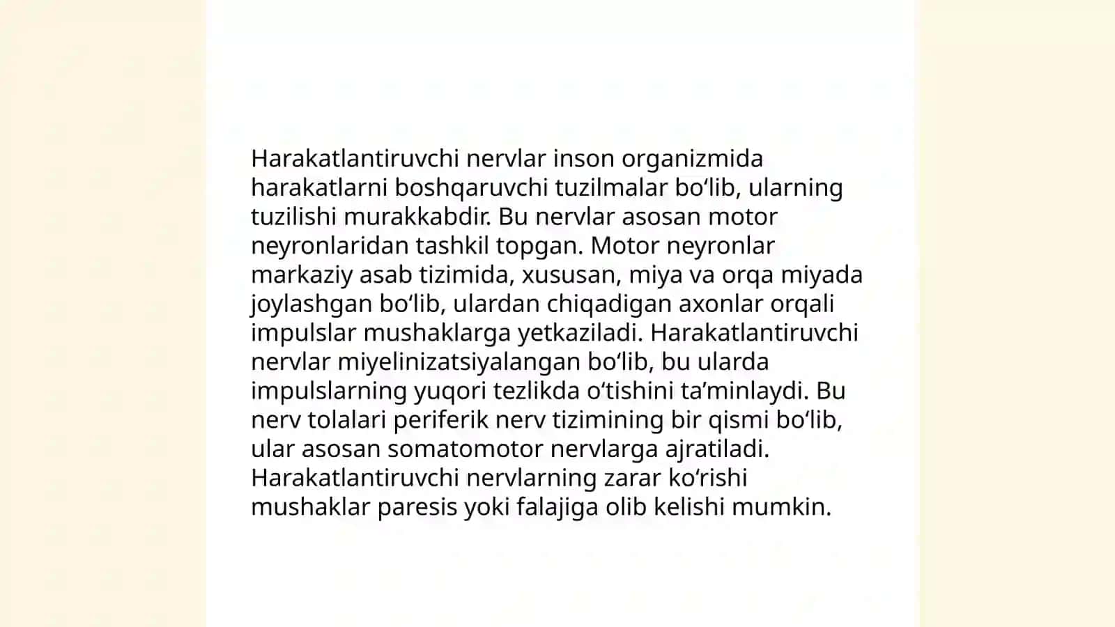 Harakatlantiruvchi nervlar va aralash nervlar 3