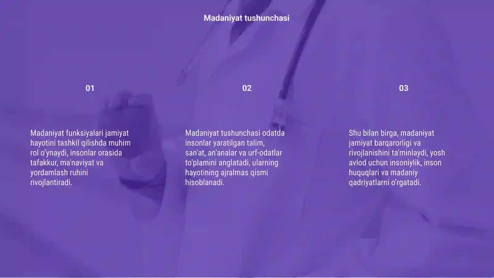Madaniyat funksiyalari 3